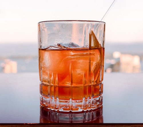 Glas mit Whiskey
